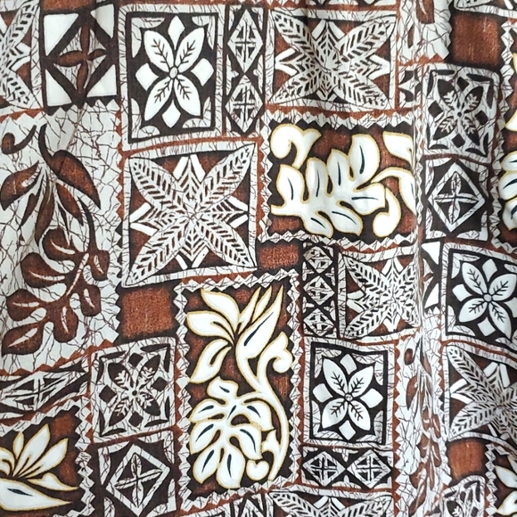 🐞Makapuu Hawiian Shirt Short Sleeve Pullover w Buttons Size L - Picture 4 of 7